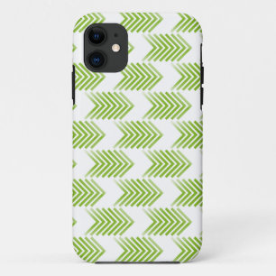 Green Tribal Arrow Pattern iPhone 11 Case