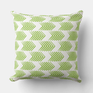 Green Tribal Arrow Pattern Cushion