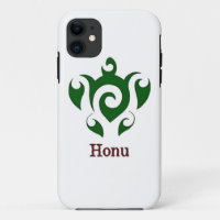 Green Tribal Hawaiian Sea Turtle Case-Mate iPhone