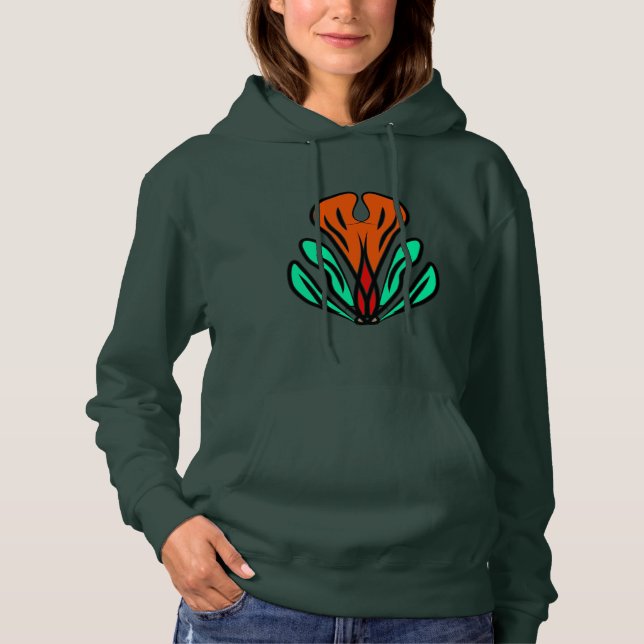 Green Tribal Hoodie (Front)