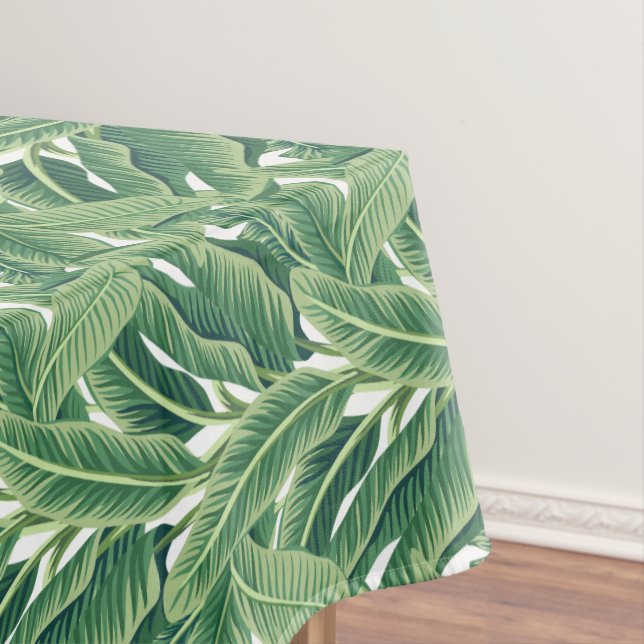 Green Tropical Banana Leaves Tablecloth (In Situ)