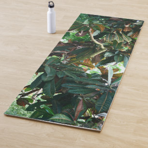 Green Tropical Jungle Yoga Mat