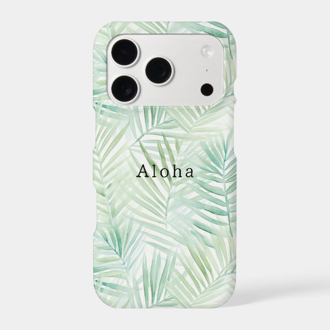 Green Tropical Leaves Aloha (Back)