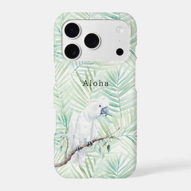 Green Tropical Leaves Aloha Bird (Back)