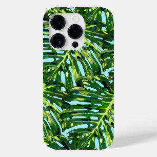 Green Tropical Leaves iPhone Case