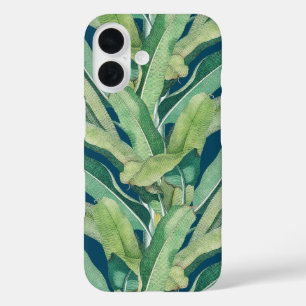 Green Tropical Vintage Banana Leaves iPhone 16 Case