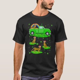 Green Truck Leprechaun Hat Bengal Cat St. Patrick' T-Shirt