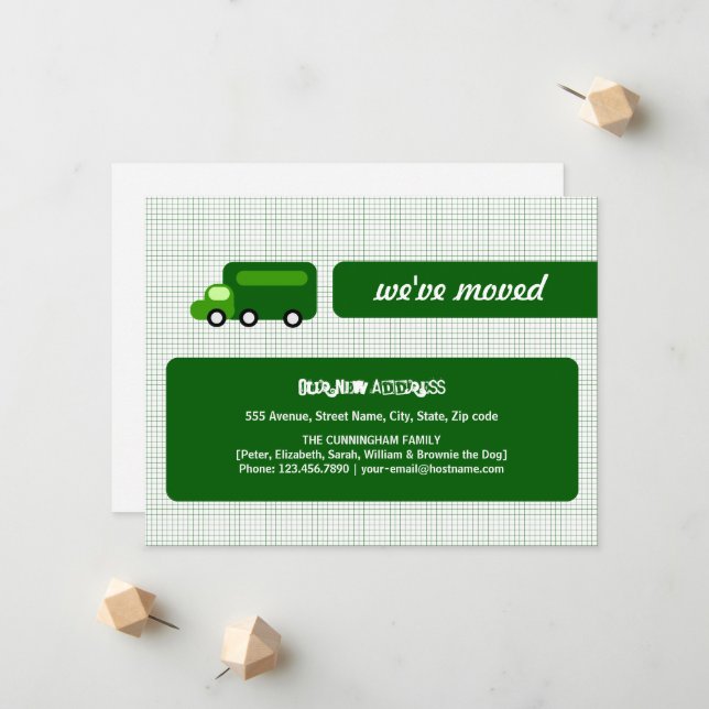 Green Truck Moving Announcement (Front/Back In Situ)