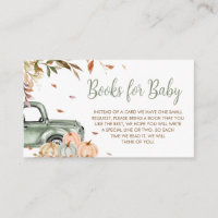 Green Truck Pumpkin Baby Shower Books for Baby
