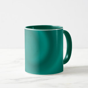 Green, turquoise spiral pattern. mug