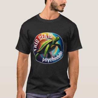 Green Turtle Floating in the astral plane T-Shirt