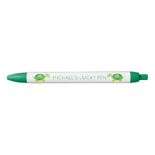 Green Turtle Good Luck Charm Pen for Exams and