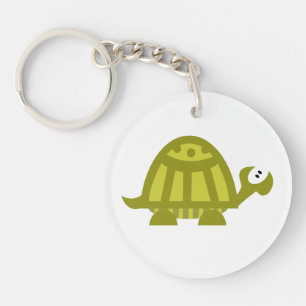 Green Turtle Key Ring