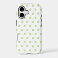 Green Turtle Pattern iPhone Case
