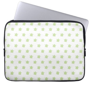 Green Turtle Pattern Laptop Sleeve
