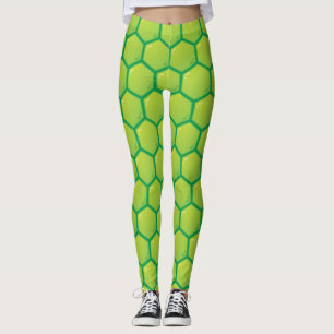 Green Turtle Shell Leggings