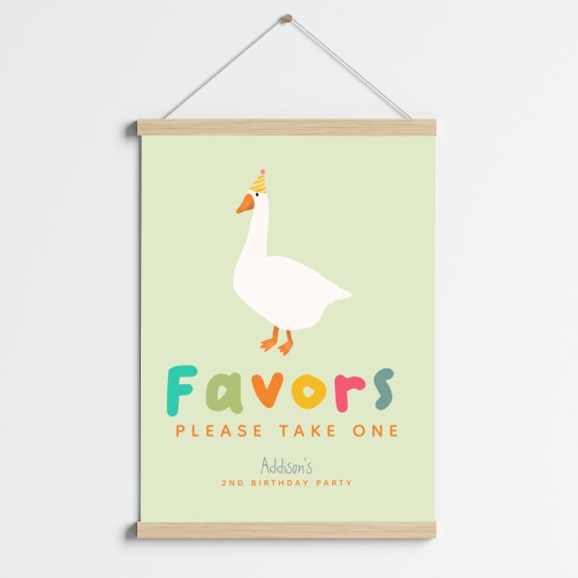 Green Two Silly Goose 2nd Birthday Favour Sign (Creator Uploaded)