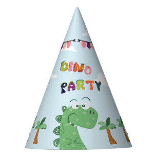 Green tyrannosaurus Rex/T-Rex birthday  Party Hat