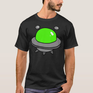 Green Ufo Flying Saucer T-Shirt
