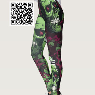Green Undead Zombie Leggings