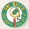 Green Uni Watch Coaster