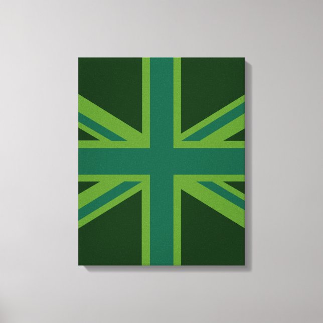 Green Union Jack Flag Decor (Front)