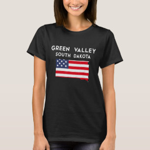 Green Valley South Dakota USA State America Travel T-Shirt