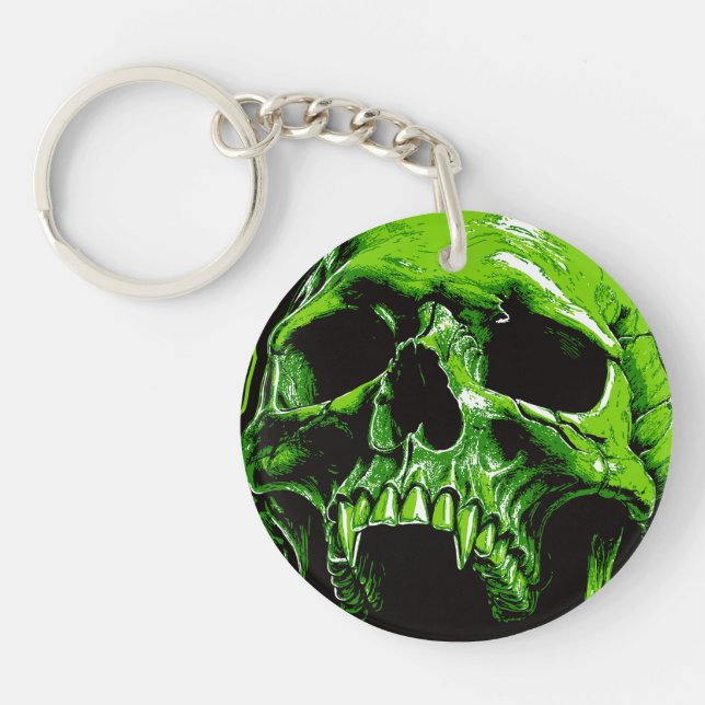 green vampire key ring (Front)