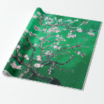 Green Van Gogh Almond Blossoms Wrapping Paper<br><div class="desc">“Gift artfully, wrap beautifully.” Turn every gift into a masterpiece with this Van Gogh Almond Blossoms wrapping paper in a vibrant natural green. Featuring the iconic almond branches and blossoms set against a exciting green background, this design makes your presents as beautiful on the outside as they are on the...</div>