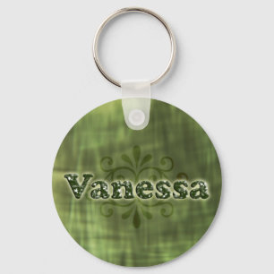 Green Vanessa Key Ring