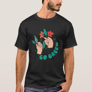 Green Vegan Plastic Free Save Earth  1 T-Shirt