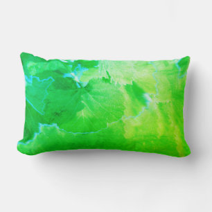 Green Vine Leaves Stylised Pillow Cushion