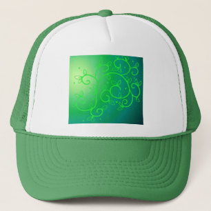 Green Vines Irish Luck Ireland Plant Flowers Art Trucker Hat