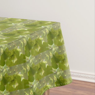 Green, vineyard, grapes, garden scene tablecloth