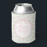 Green Vintage Fancy Floral Bridal Shower Favor Can Cooler<br><div class="desc">A charming blend of vintage elegance and playful femininity, this party decor collection features soft preppy florals paired with delicate coquette bows. Designed to feel timeless yet fresh, each piece brings a sweet, polished touch to your celebration. ★ Let me help you plan your next party! ★ If you need...</div>