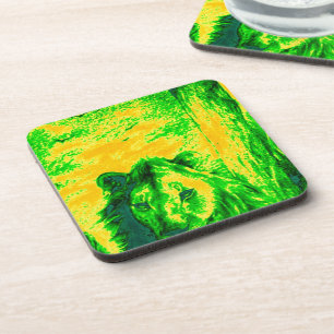 Green Vintage Lion simba Hakunamatata Simba Marara Coaster