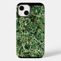 Green Vintage Marbled Paper