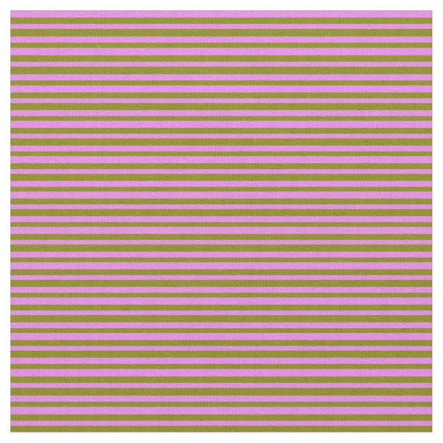 Green & Violet Coloured Lined/Striped Pattern Fabric (Close Up)