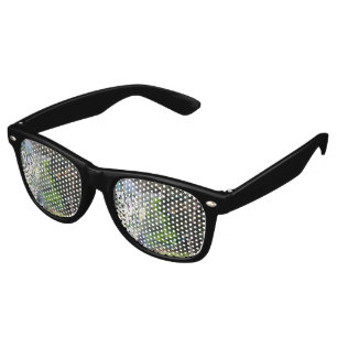 Green Visitor From Outer Space Graffiti Retro Sunglasses