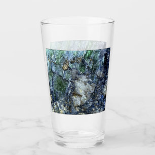 Green Vivianite Crystal  Glass