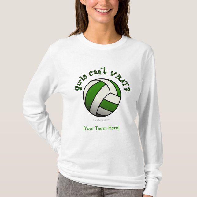 Green Volleyball T-Shirt (Front)