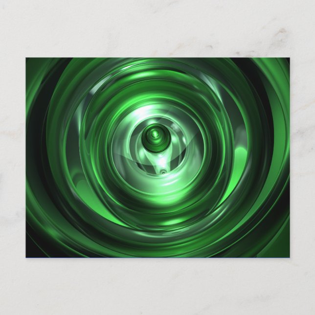 Green vortex postcard (Front)