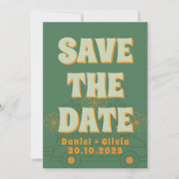 Green Vosvos Minimal Wedding