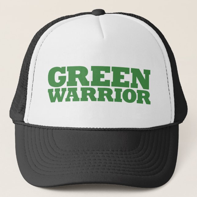 Green Warrior - Green Trucker Hat (Front)