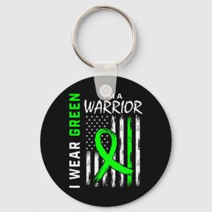 Green Warrior Kidney Disease Cerebral Palsy Awaren Key Ring