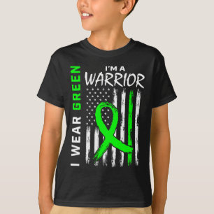 Green Warrior Kidney Disease Cerebral Palsy Awaren T-Shirt