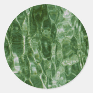 Green Water Classic Round Sticker
