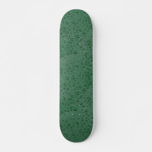 Green water droplets skateboard