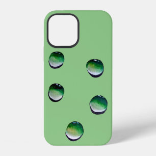 Green water drops water art iPhone 12 case