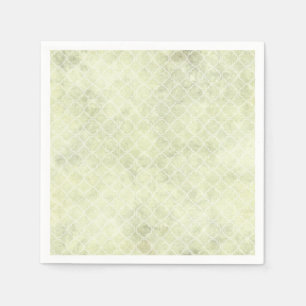 Green Watercolor Absract Pastel Napkin